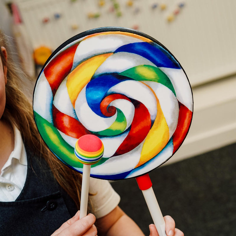 A-Star Lollipop Hand Drum with Beater