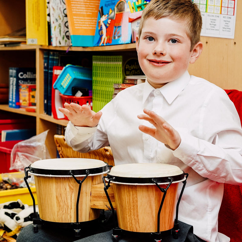 A-Star Bongos 7 Inch and 8 Inch Bongo Drums