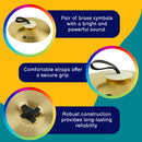 A-Star Brass Marching Cymbal Pair 14 Inch