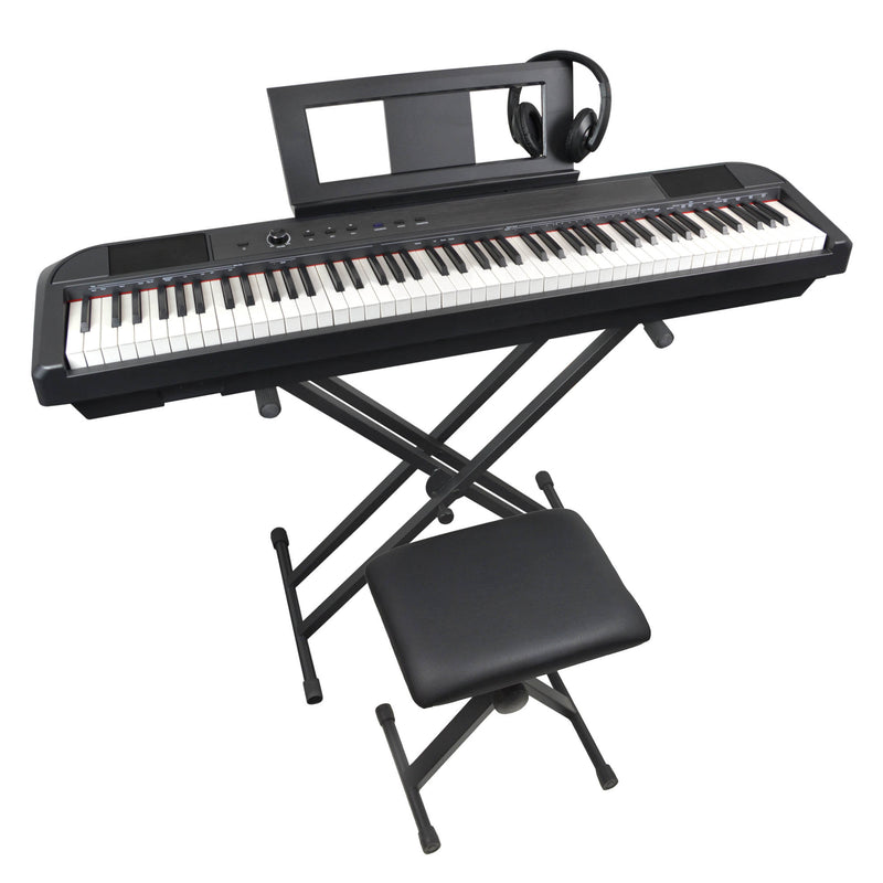 Axus AXD55 88 Note Digital Stage Piano with Stand, Stool & Headphones