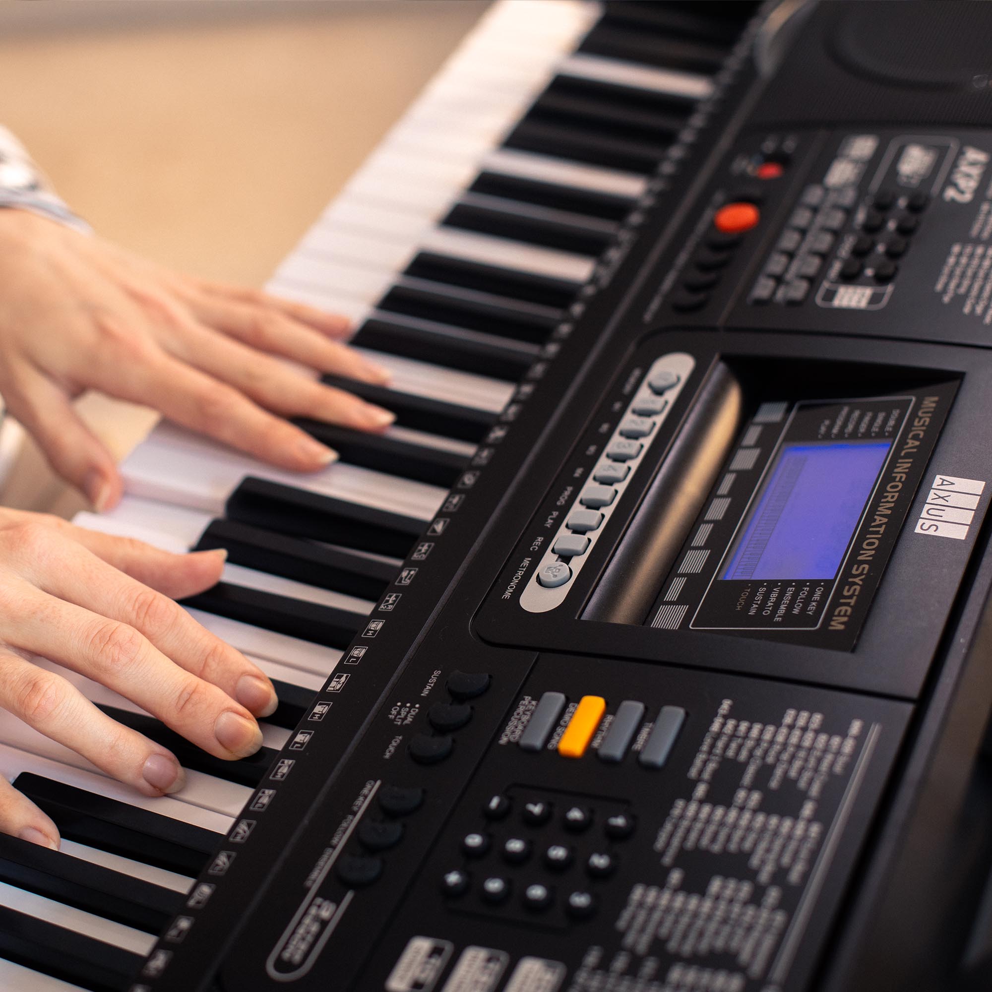 Axus AXP2 61 Note Touch Sensitive Electronic Keyboard