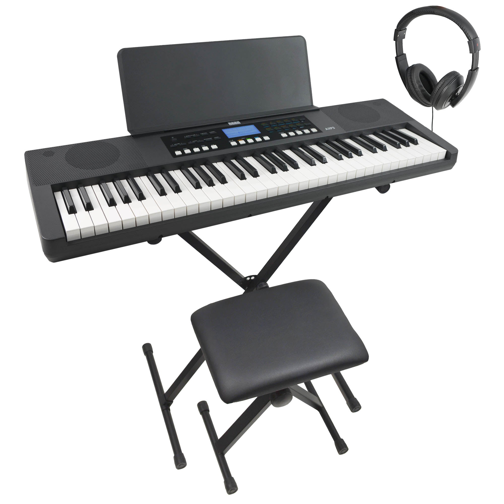 Axus AXP3 61 Note Slimline Portable Keyboard Package