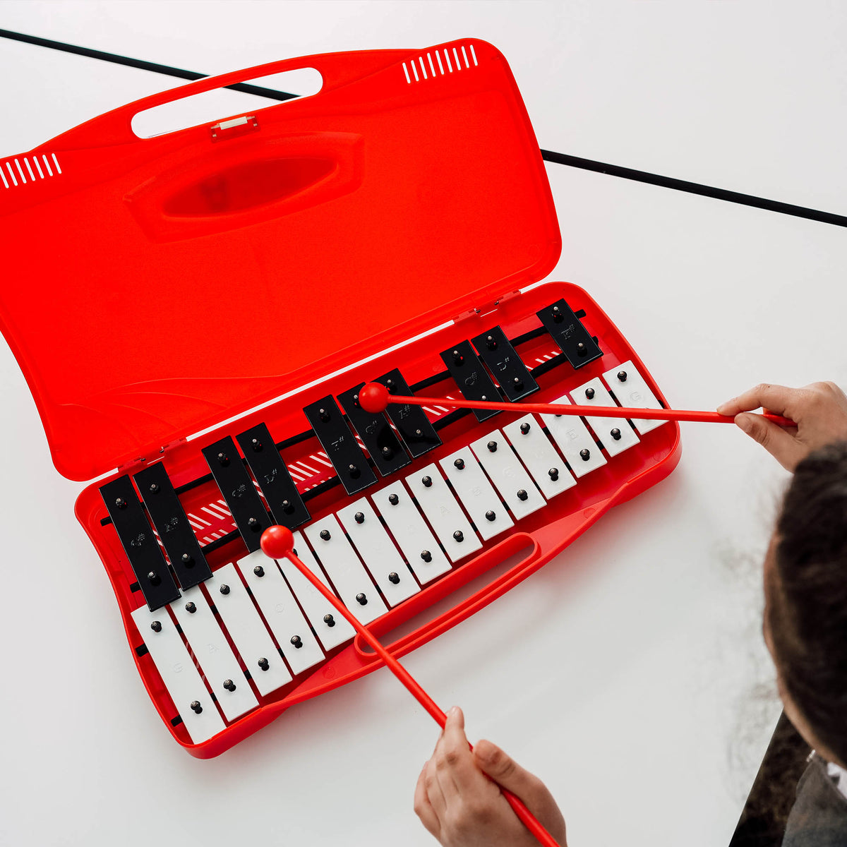A-Star 25 Note Chromatic Glockenspiel - 30 Pack#Colour_Red