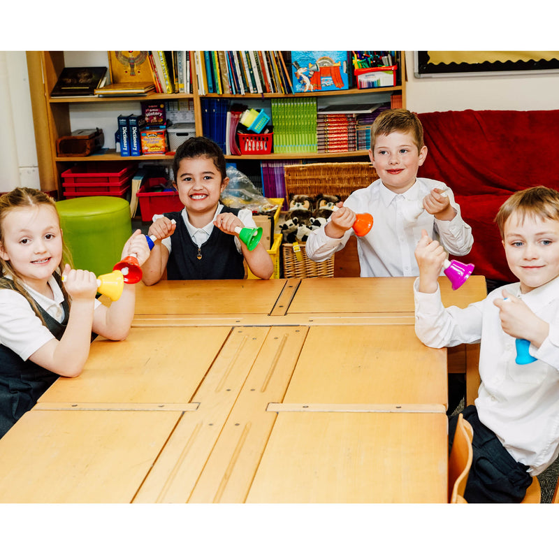 A-Star Coloured Hand Bells Set of 8