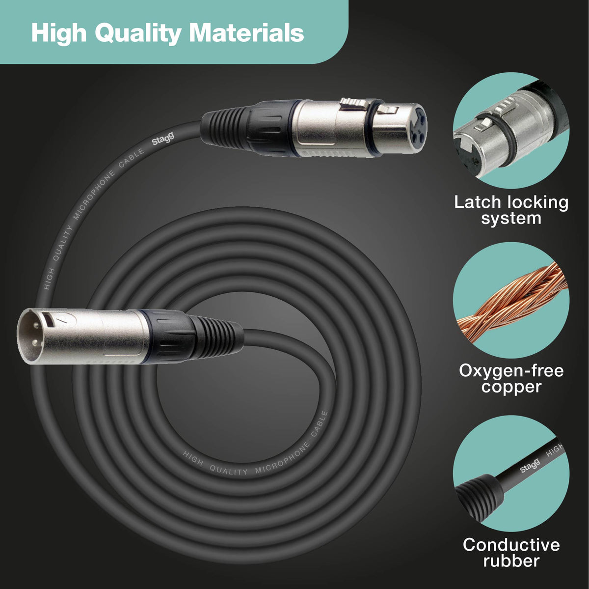 Stagg XLR to XLR Microphone Cable