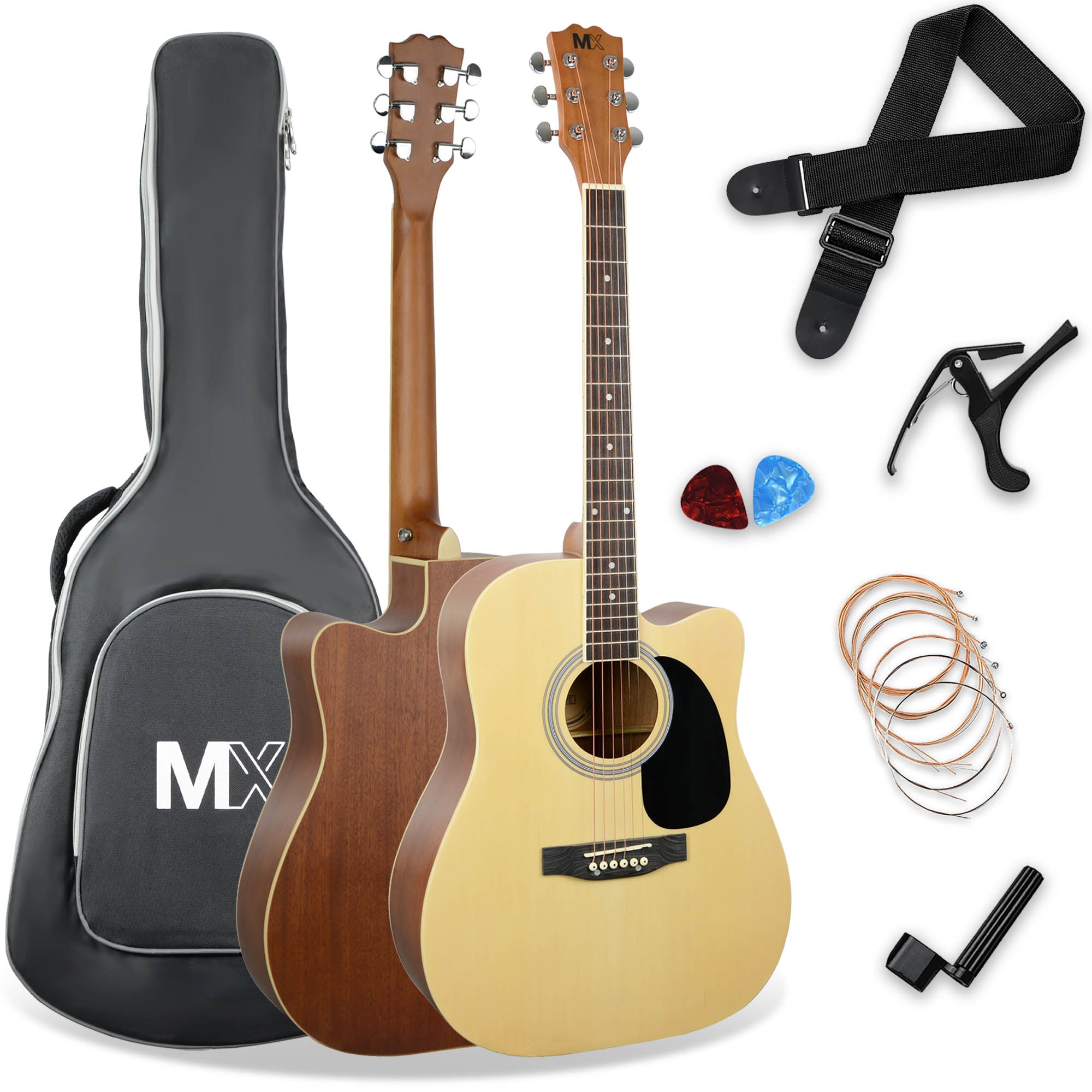 MX by 3rd Avenue Cutaway Acoustic Guitar Pack - Rental