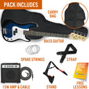3rd Avenue Rocket Series Electric Bass Guitar Pack Bass Guitars