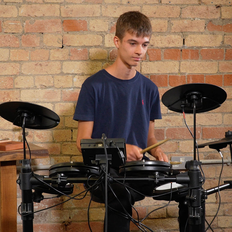 Axus AXK4 Electronic Drum Kit with Stool, Headphones and Sticks