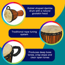 A-Star 12 Inch Natural Djembe
