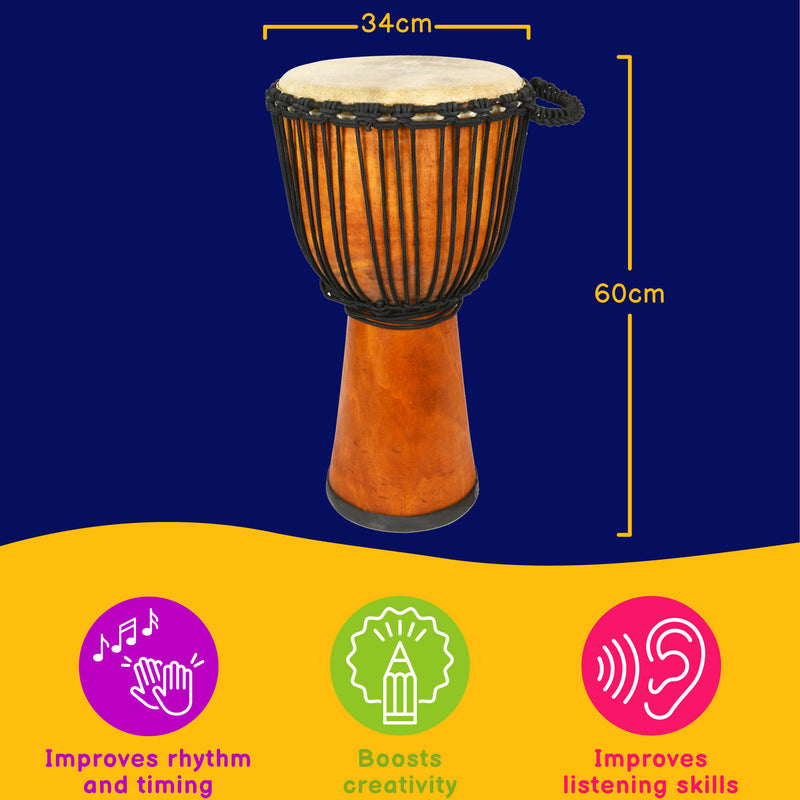 A-Star 12 Inch Natural Djembe