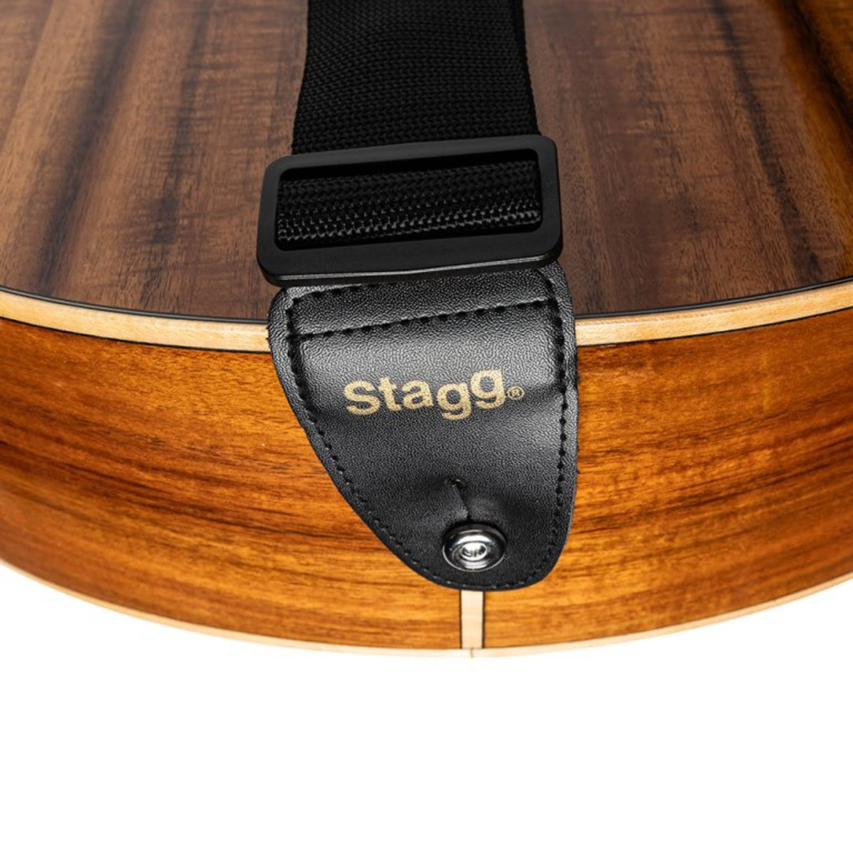 Stagg BJA006BK 2" black nylon guitar strap