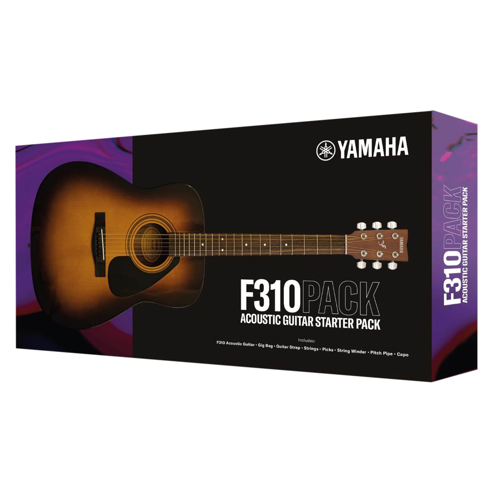 Yamaha F310 Acoustic Guitar Pack#Colour_Tobacco Sunburst