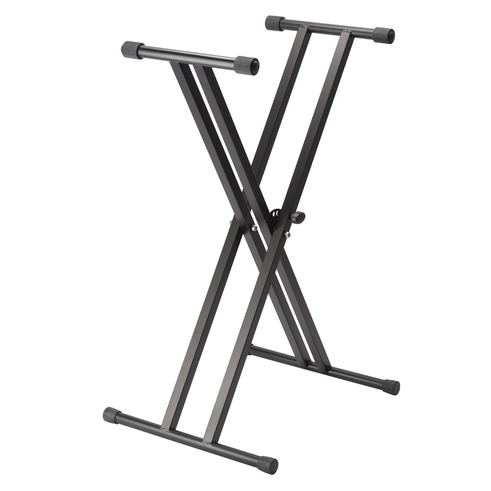 Stagg KXS-A6 double-braced X-frame keyboard stand in black
