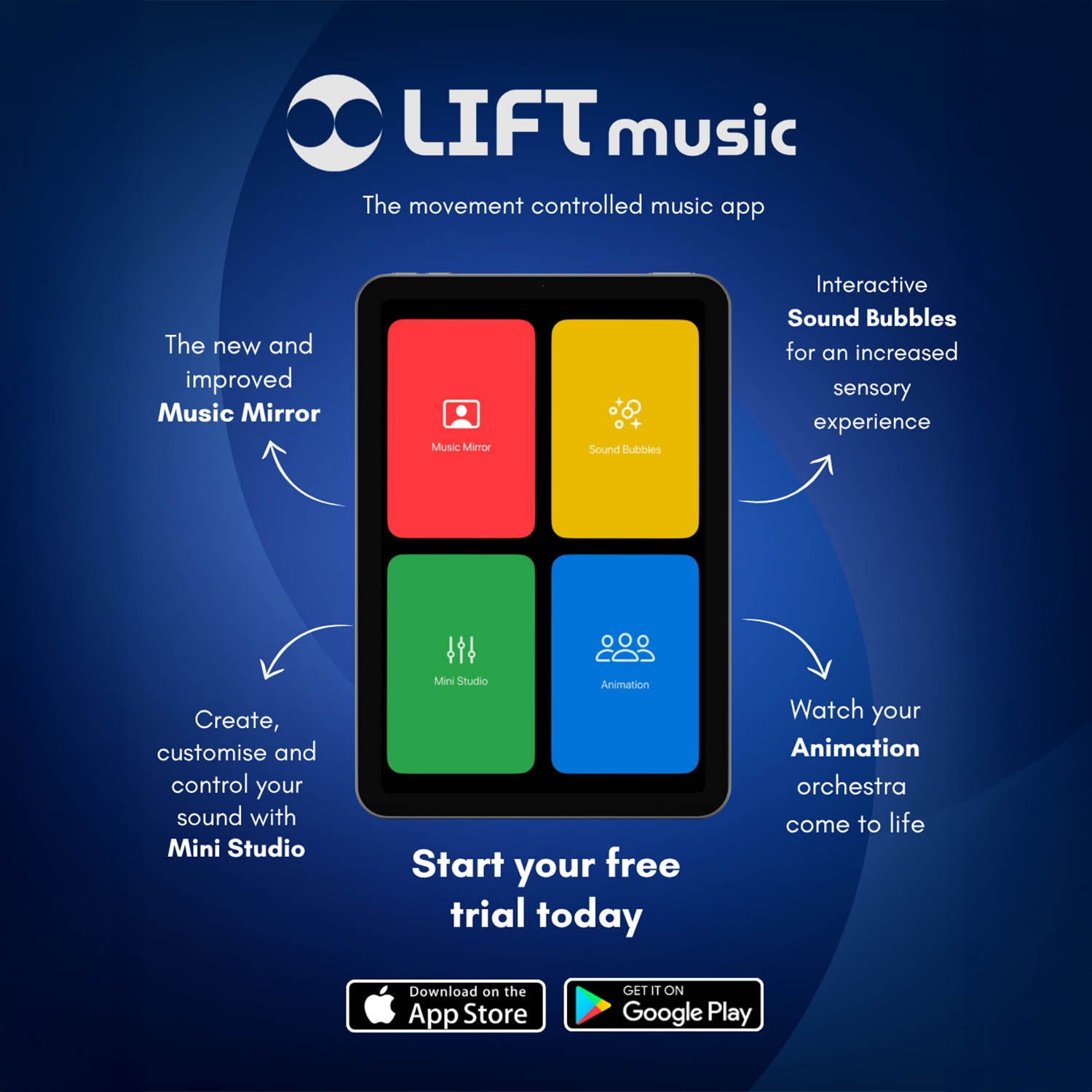 LIFT Music Digital Music App 1 Year Subscription
