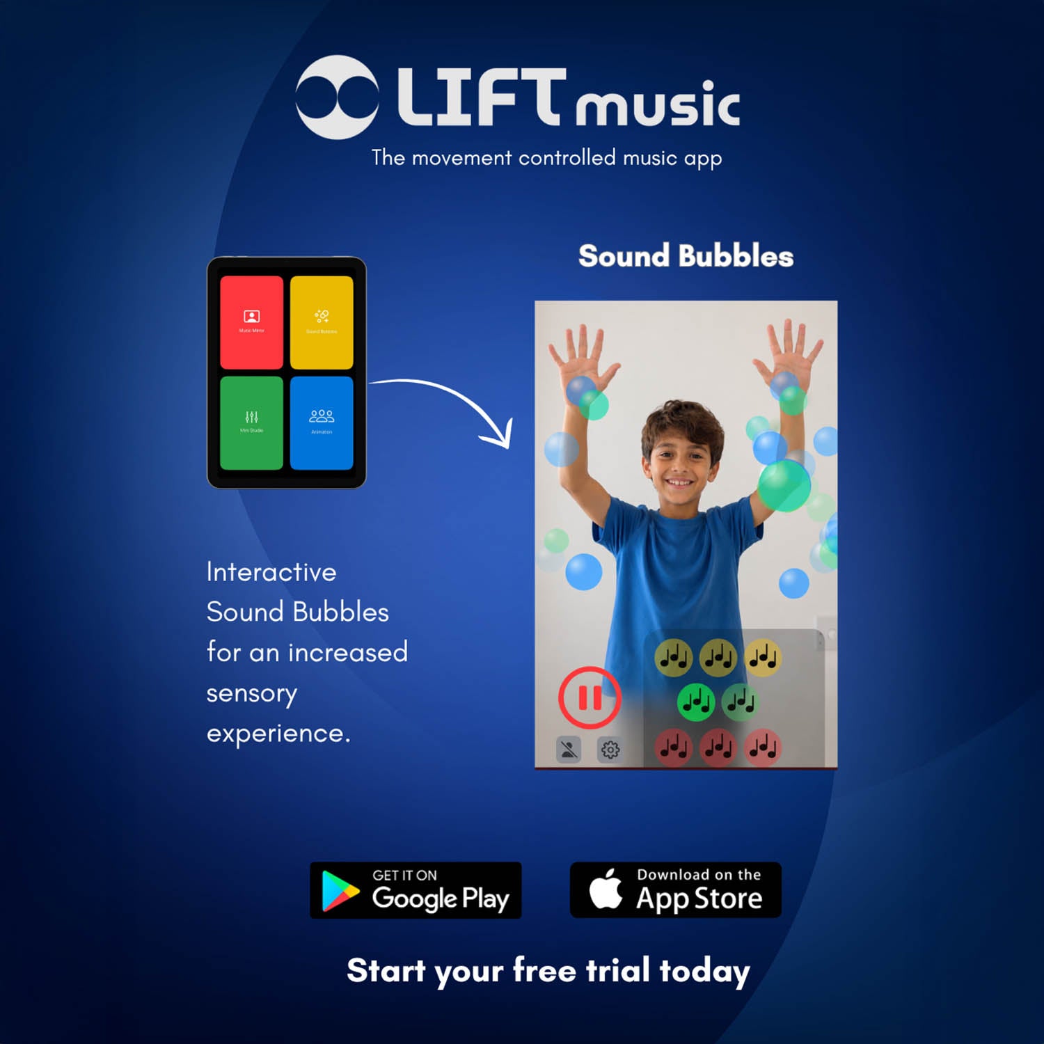 LIFT Music Digital Music App 1 Year Subscription
