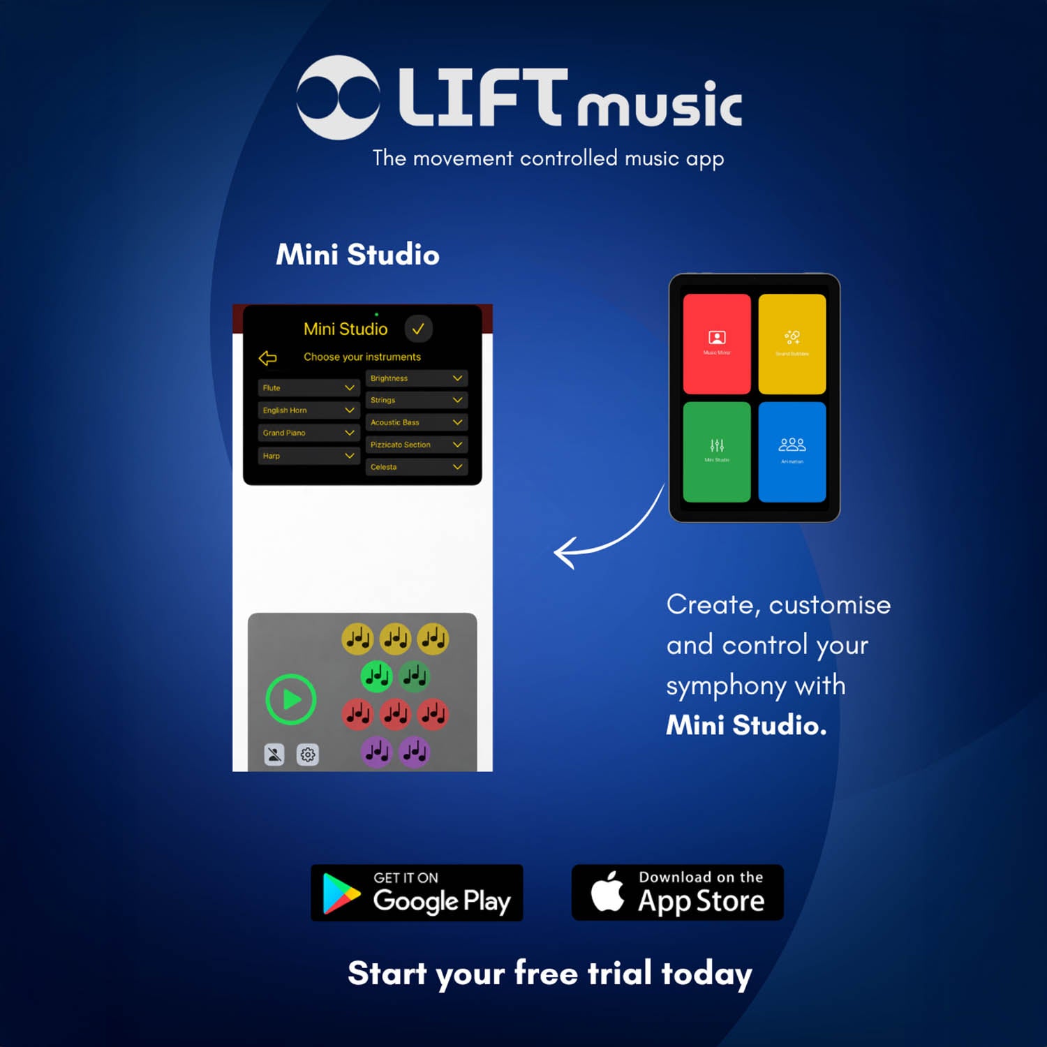 LIFT Music Digital Music App 1 Year Subscription