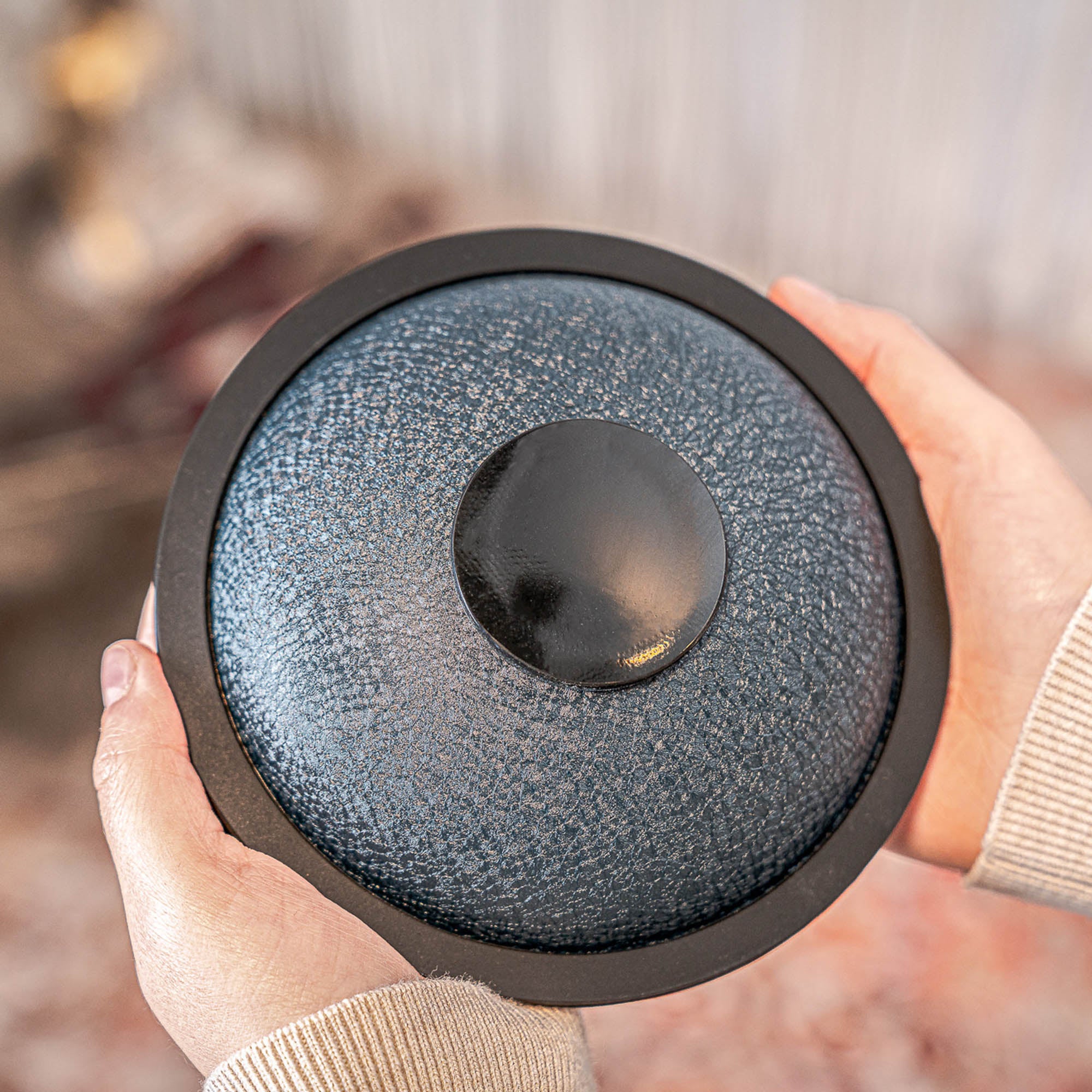 Meinl Sonic Energy 6 inch Mini Steel Tongue Drum in A Major - Navy Blue