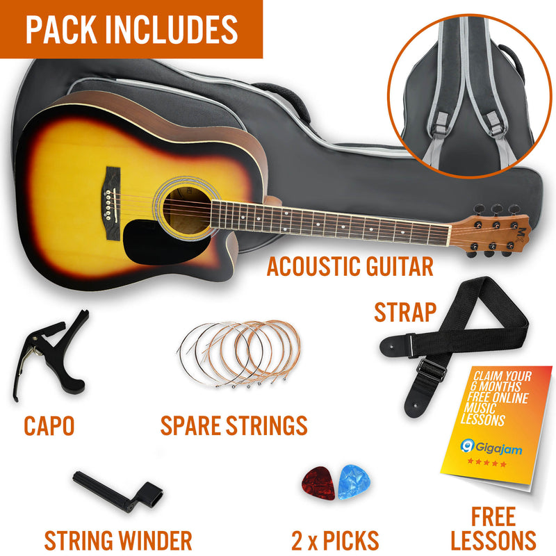 MX Cutaway Acoustic Guitar Pack