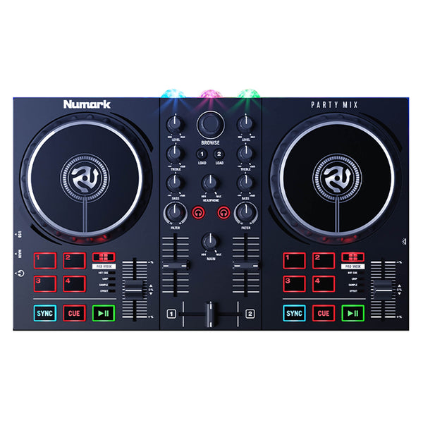 DJ機材 Numark party mix Dj controller Numark Party Mix - Complete DJ Controller Set for Serato DJ with 2