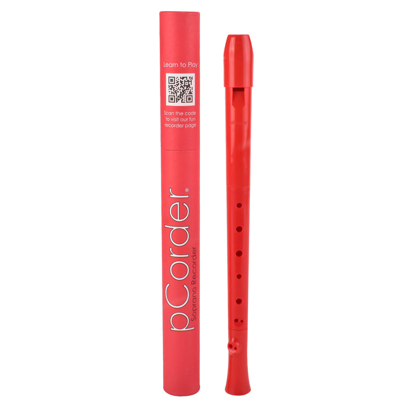 pCorder Red Plastic Recorder