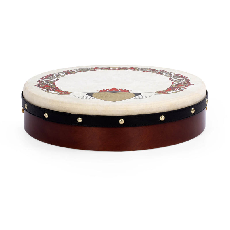 Percussion Plus Bodhran 15" Claddagh with Bag, Tipper and DVD