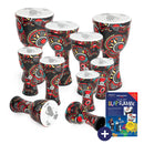 Percussion Plus Carnival Slap Djembe 10 Pack - Pre-Tuned