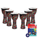 Percussion Plus Carnival Slap Djembe 6 x 7 Inch Pack - Pre-Tuned