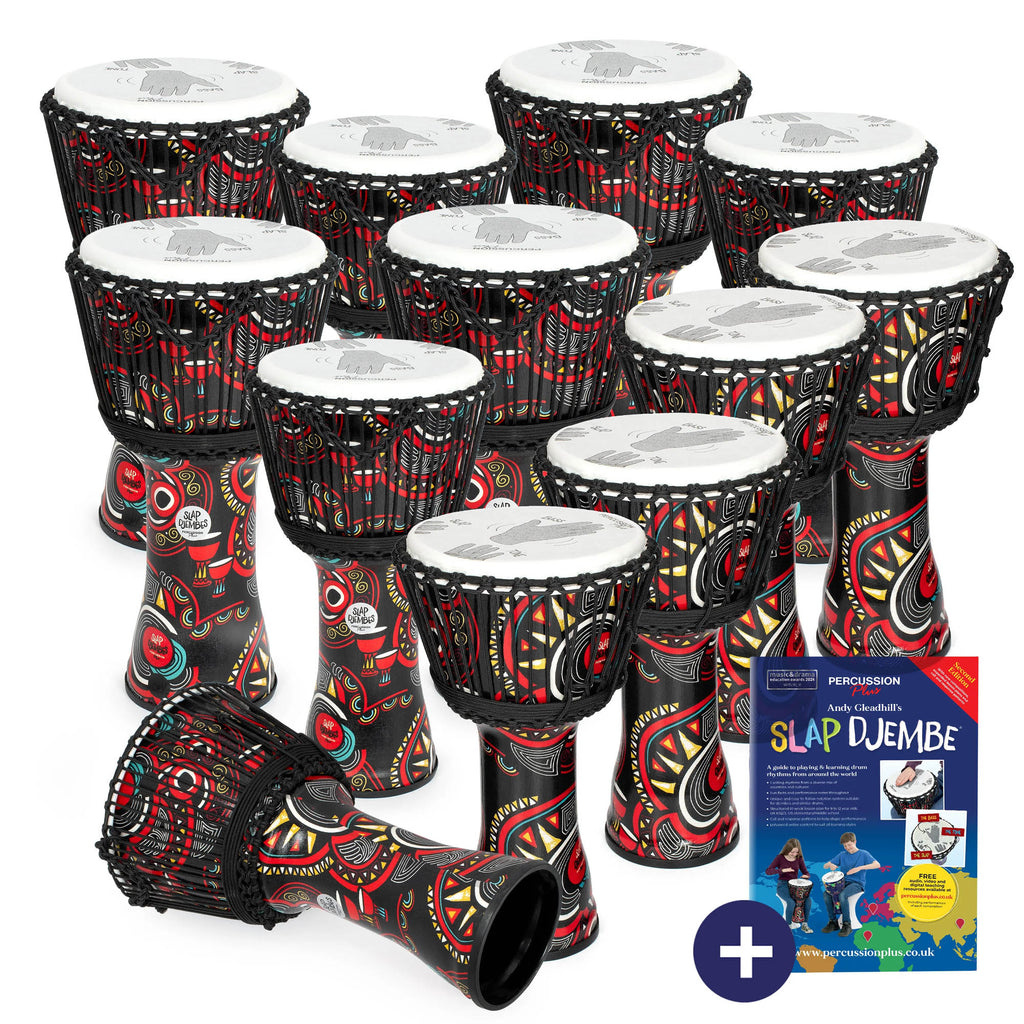 Percussion Plus Slap Djembe - Carnaval, voorgestemd 12 hoofd Percussion Plus Slap Djembe - Carnaval, voorgestemd 12 hoofd