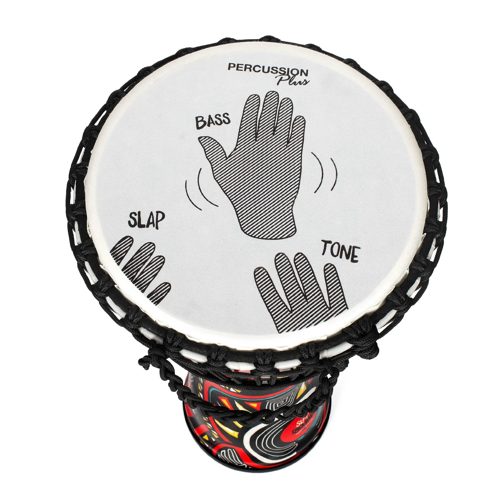 Percussion Plus Carnival Slap Djembe Rope Tuned#Size_10 Inch