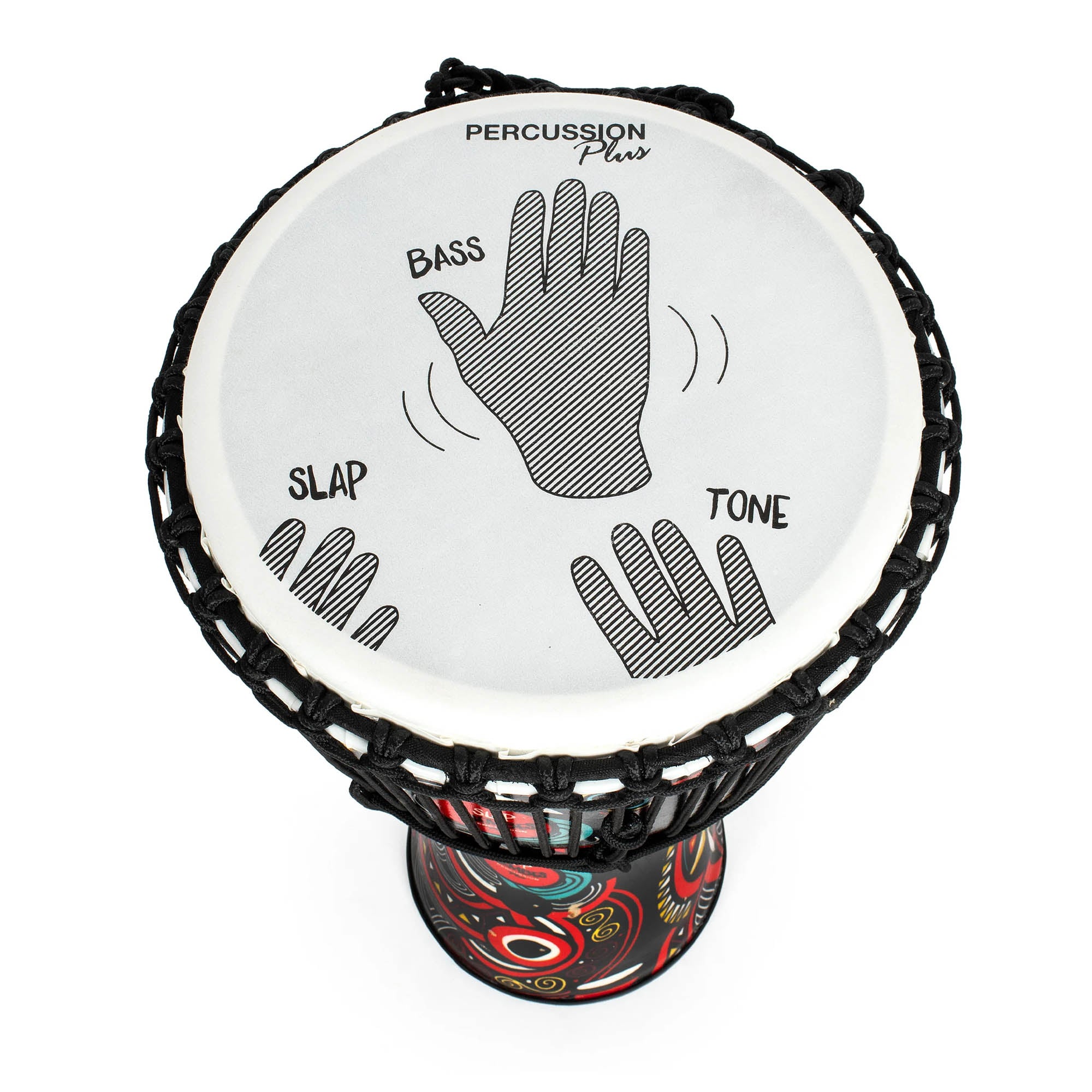 Percussion Plus Carnival Slap Djembe Rope Tuned#Size_12 Inch