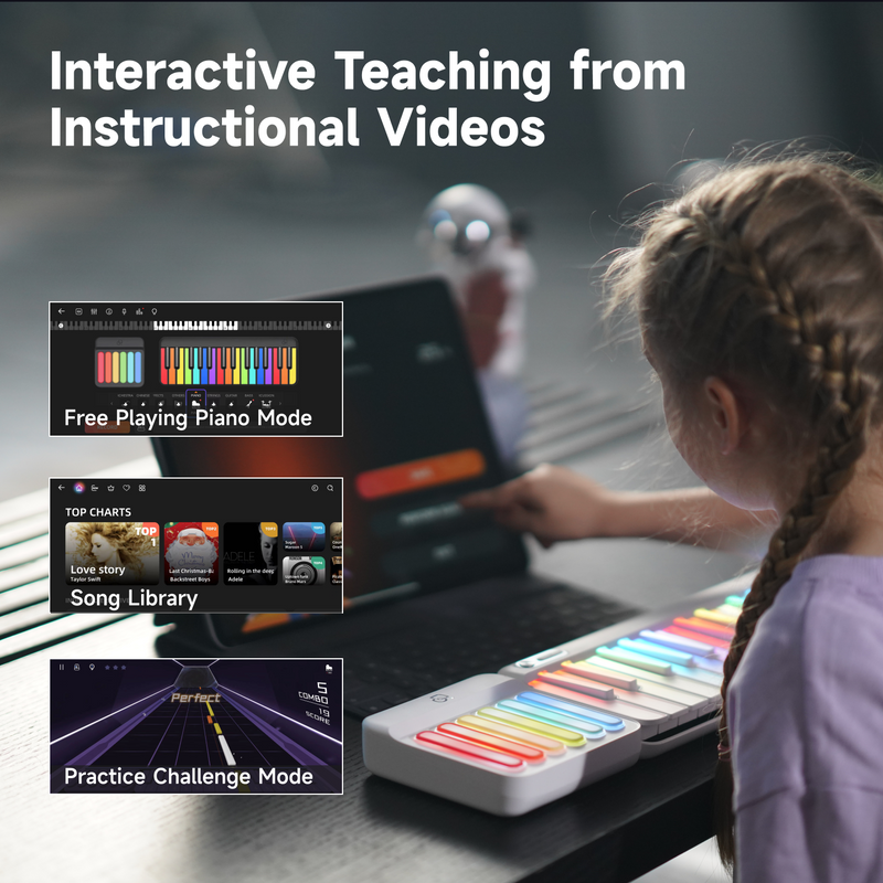 PopuPiano Smart Portable Piano MIDI Controller