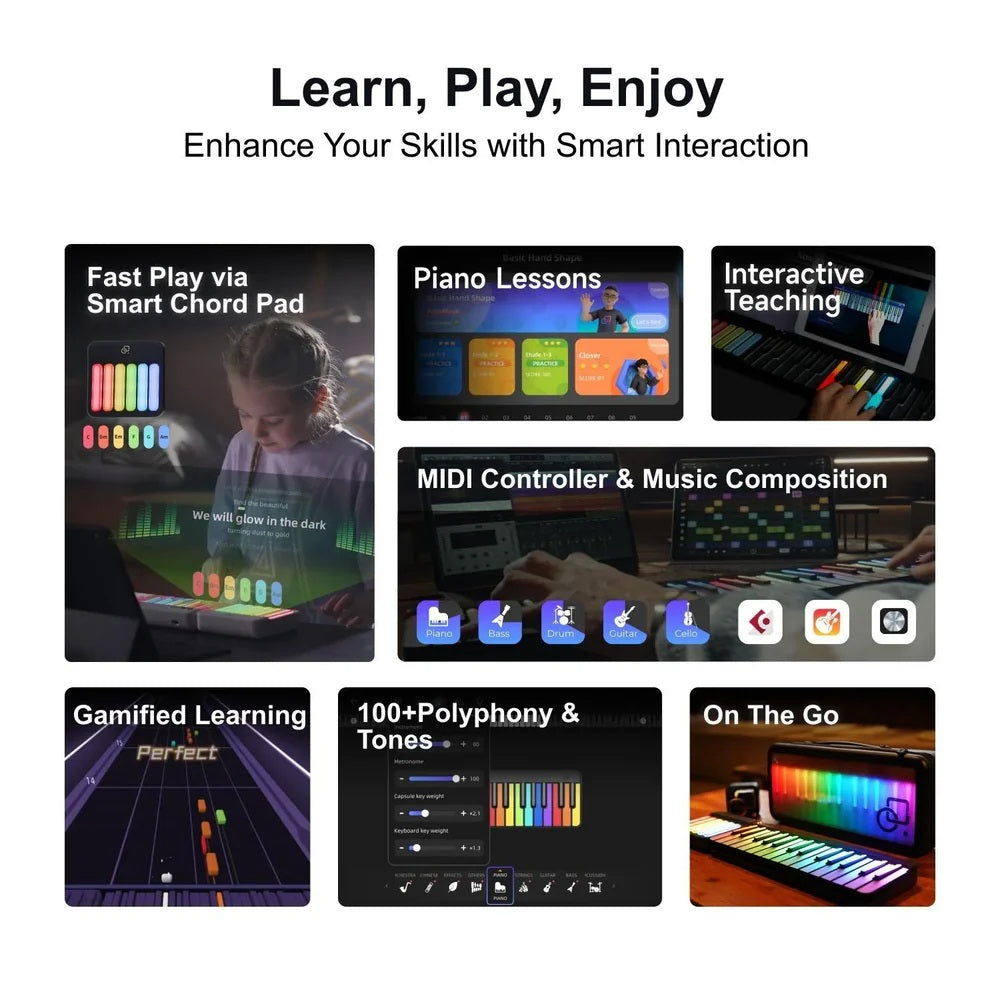 PopuPiano Smart Portable Piano MIDI Controller