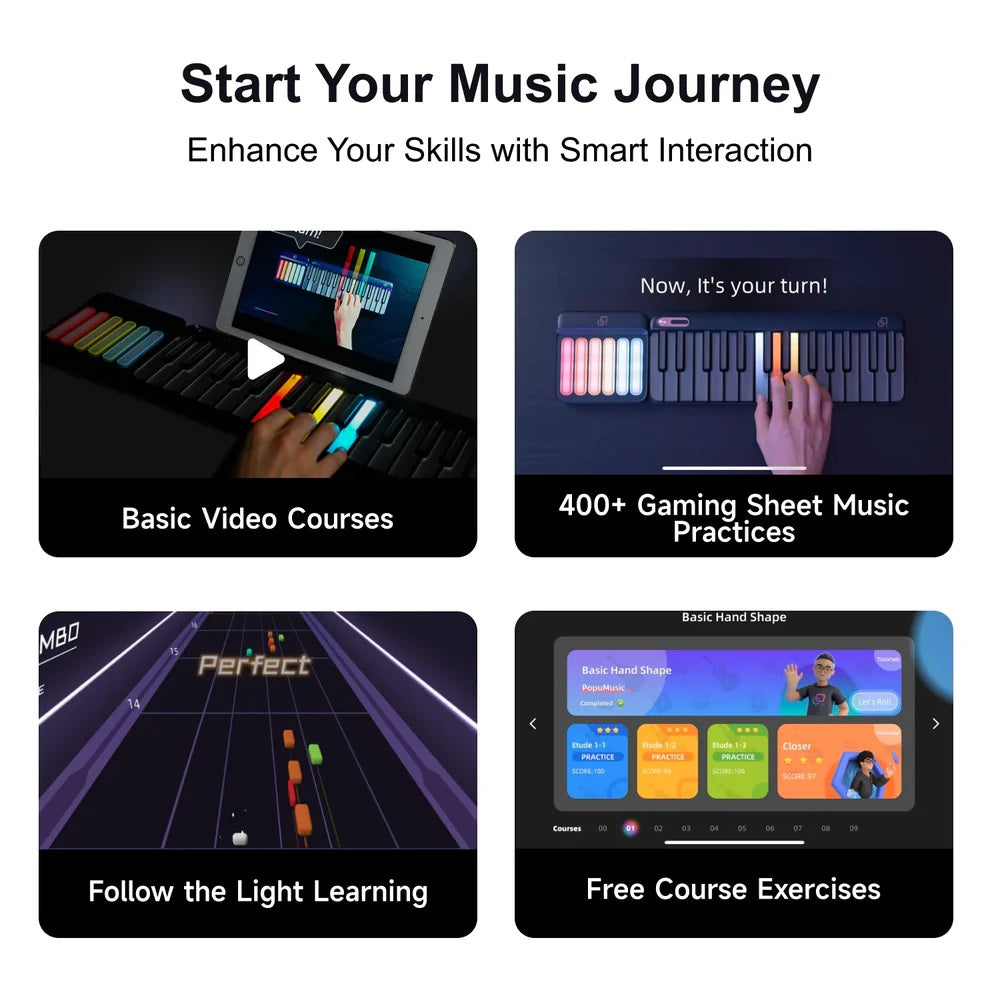 PopuPiano Smart Portable Piano MIDI Controller