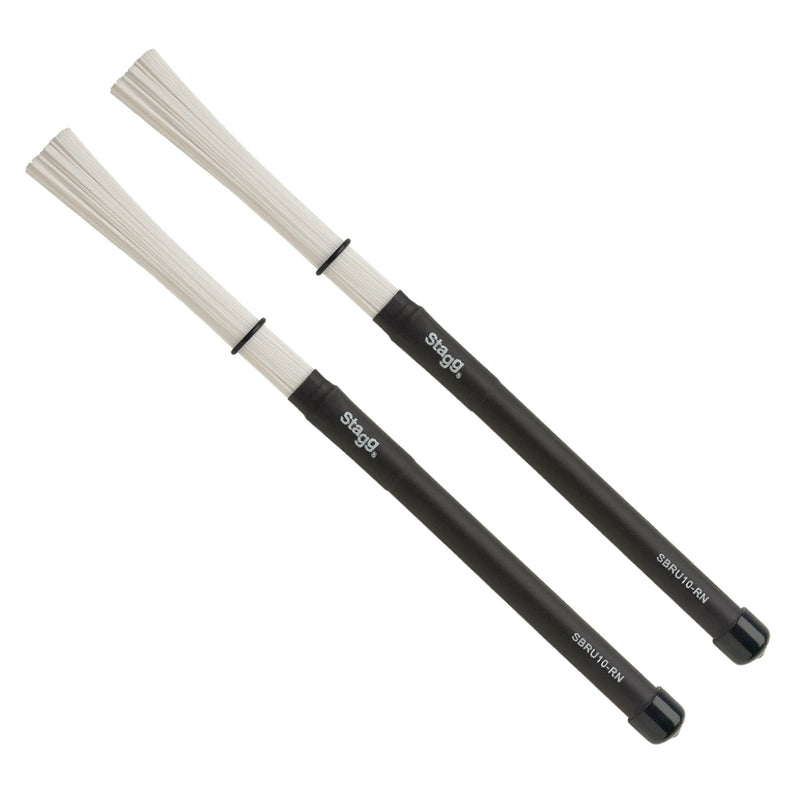 Stagg Nylon Drum Brushes - Rubber Handle