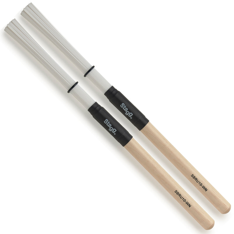 Stagg Nylon Drum Brushes - Wooden Handle