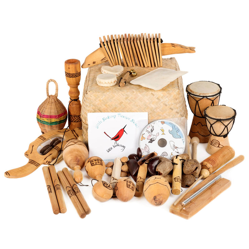 Little Birdsong Treasure Percussion Basket - 22 Instruments