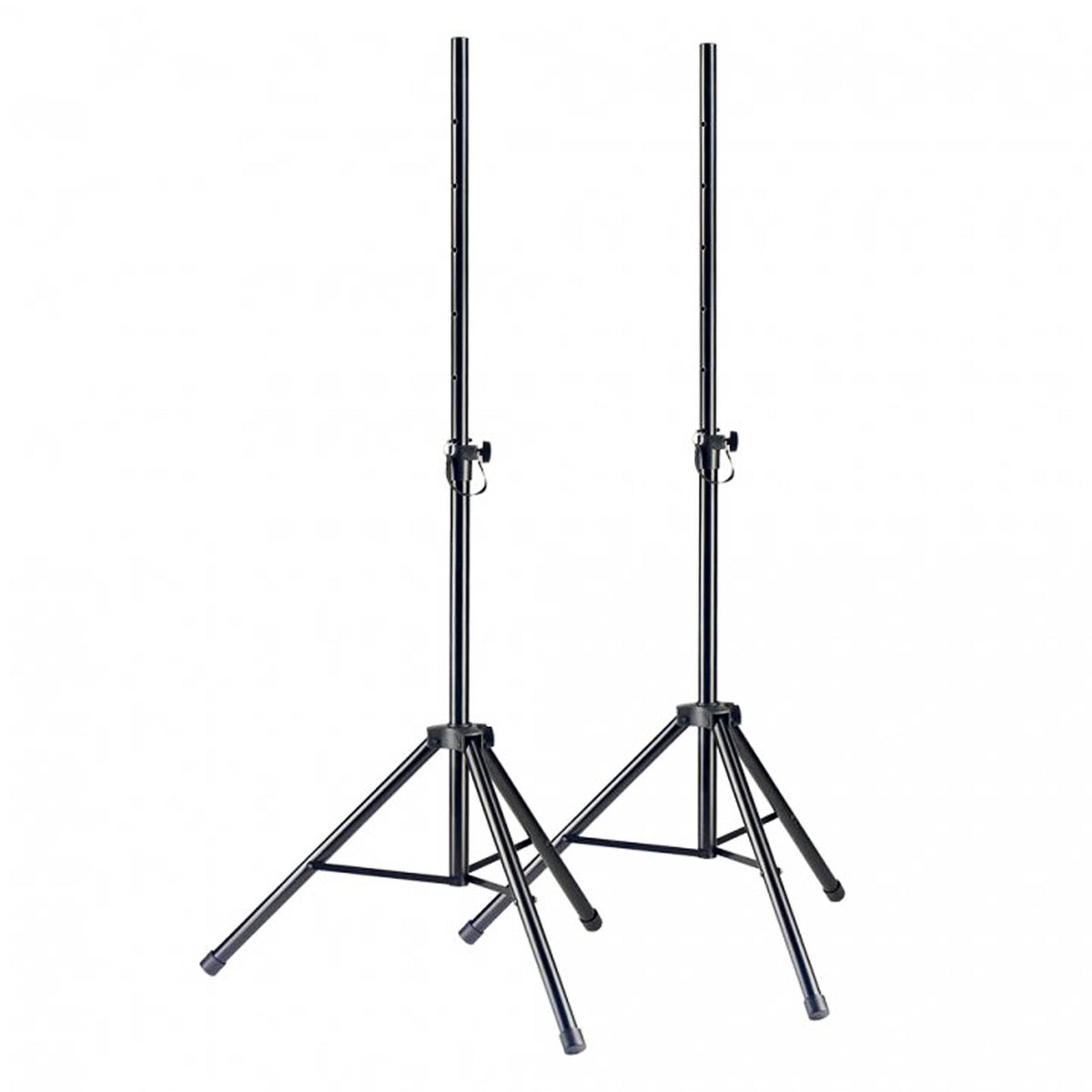 Pair of Stagg SPSQ10 black tripod PA speaker stands