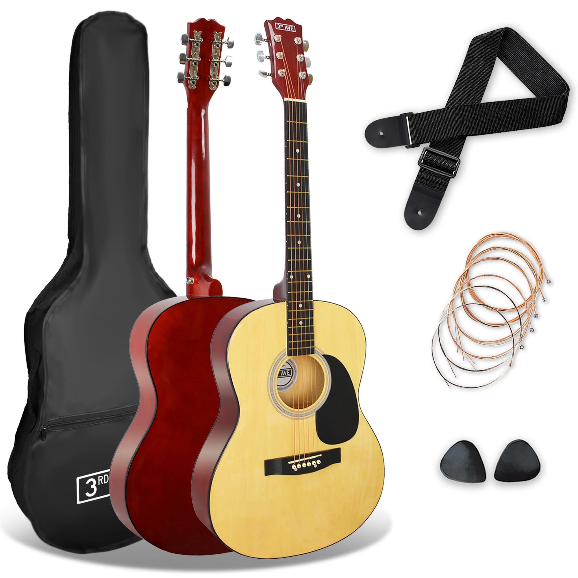 3rd Avenue Full Size Acoustic Guitar Pack - Rental