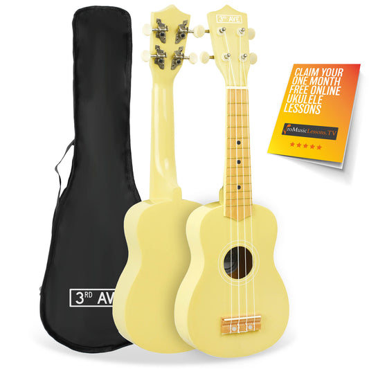 3rd Avenue Soprano Ukulele Ukuleles#Colour_Yellow