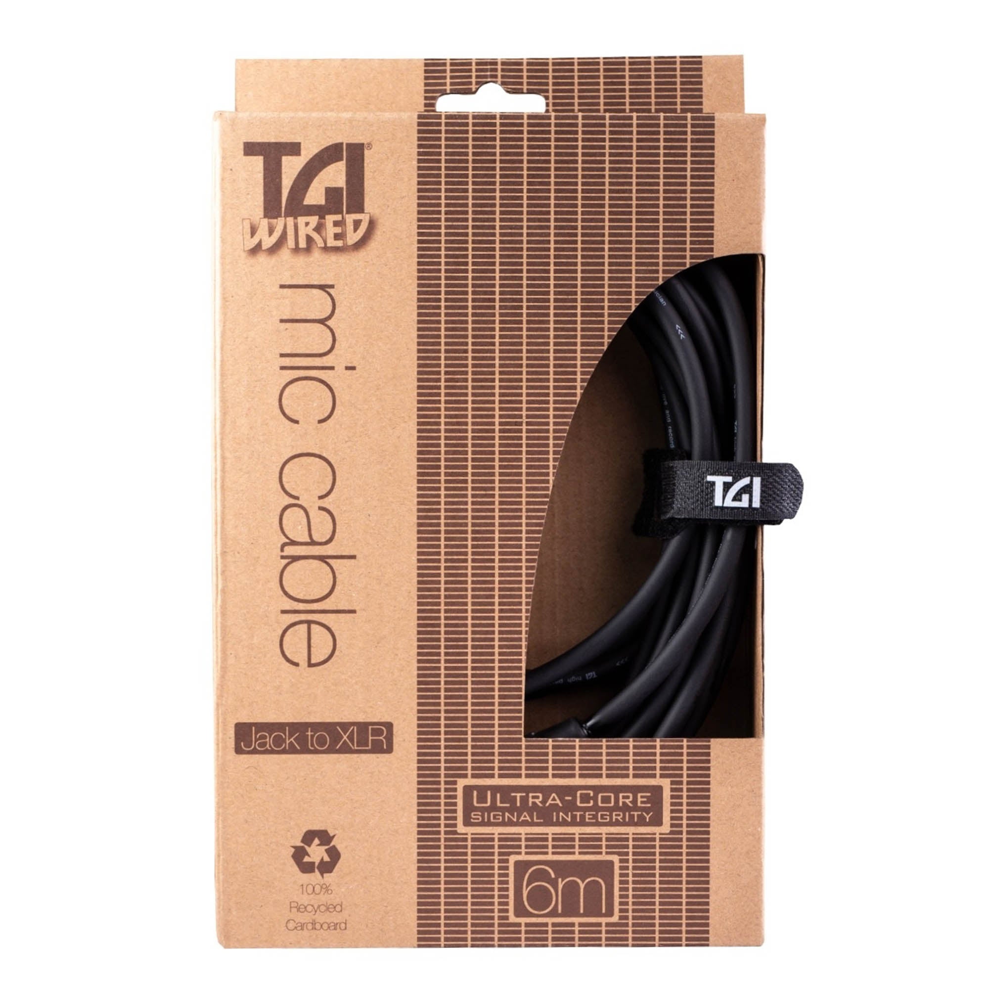 TGI Microphone Cable XLR-JACK - 6m - Ultra-Core