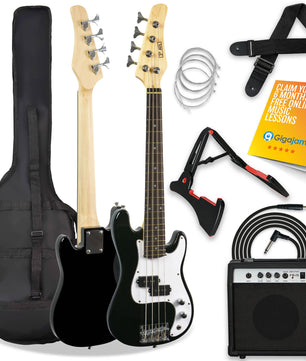 3rd Avenue 3/4 Bass Guitar Pack - Black