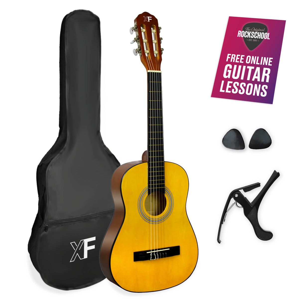 XF 1/2 Size Classical Guitar Starter Pack