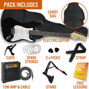 3rd Avenue Full Size Electric Pack Black Electric Guitars