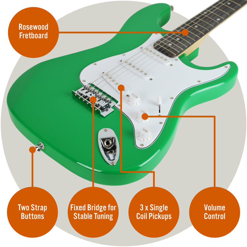 3rd Avenue Full Size Electric Guitar Pack with Bluetooth Amp