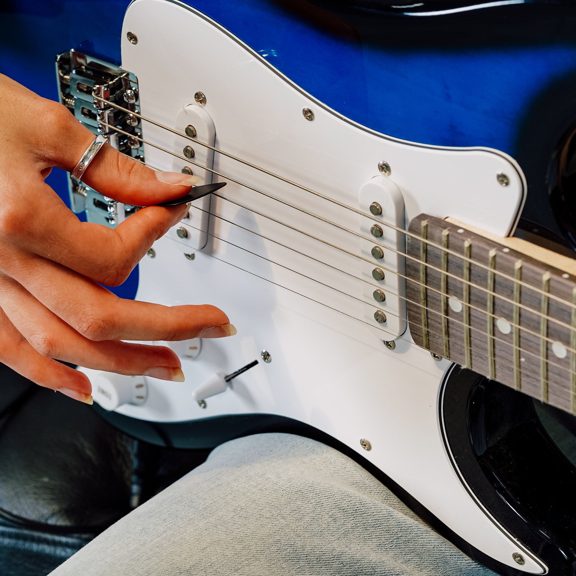 3rd Avenue 3/4 Size Electric Guitar Pack with Amp#Colour_Blueburst
