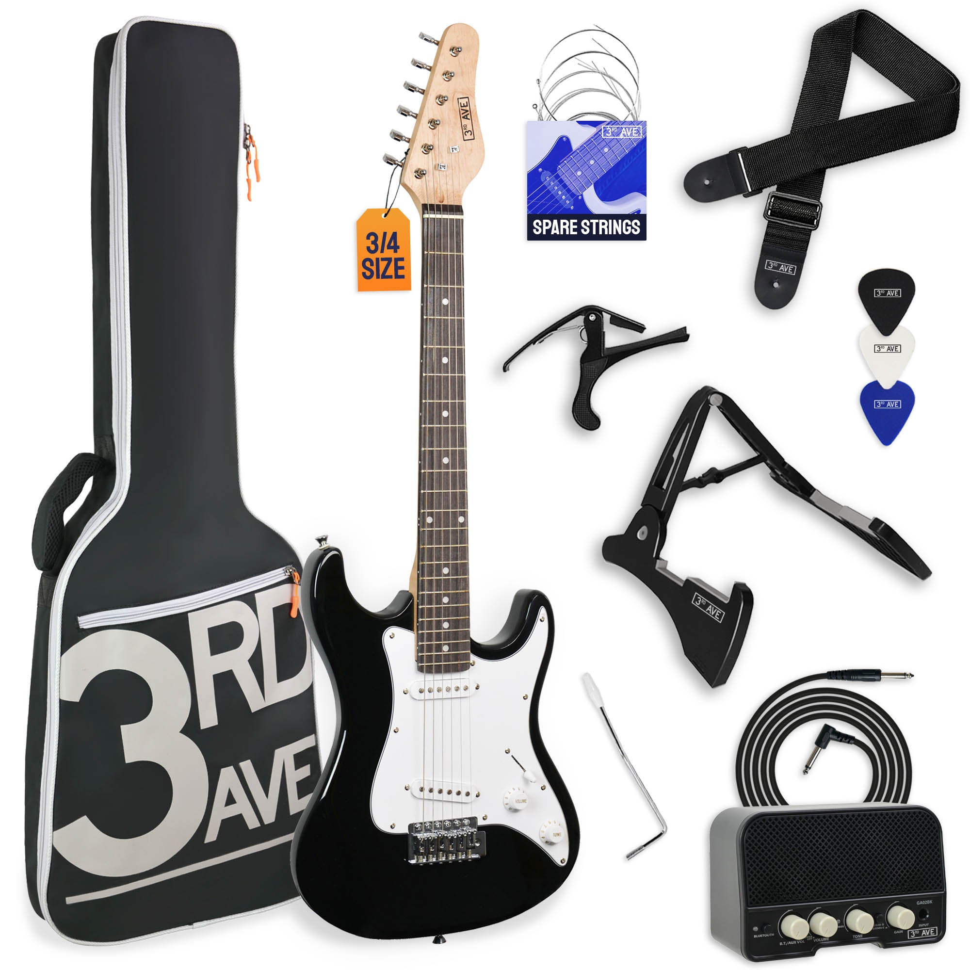 3rd Avenue 3/4 Size Electric Guitar Pack with Amp - Rental