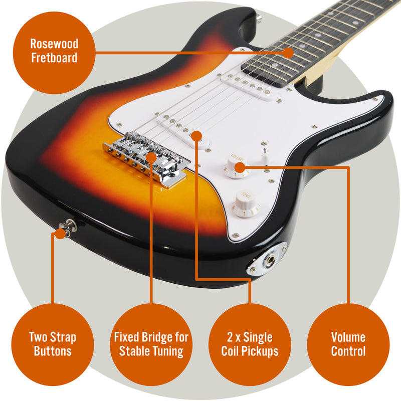 3rd Avenue 3/4 Size Electric Guitar Pack with Amp