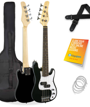 3rd Avenue 3/4 Bass Guitar - Black