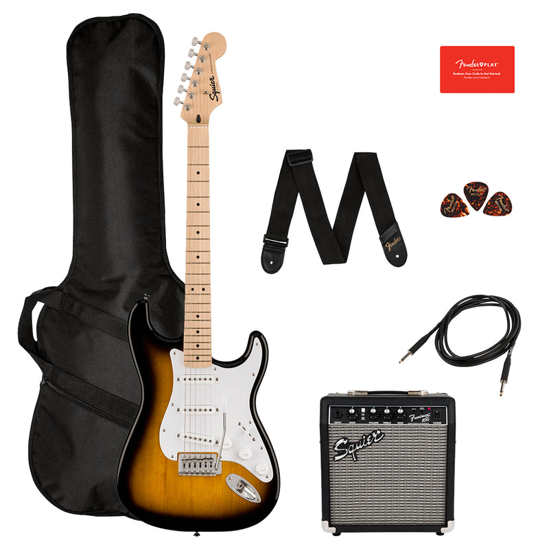 Squier Sonic Stratocaster Electric Guitar Pack - Sunburst