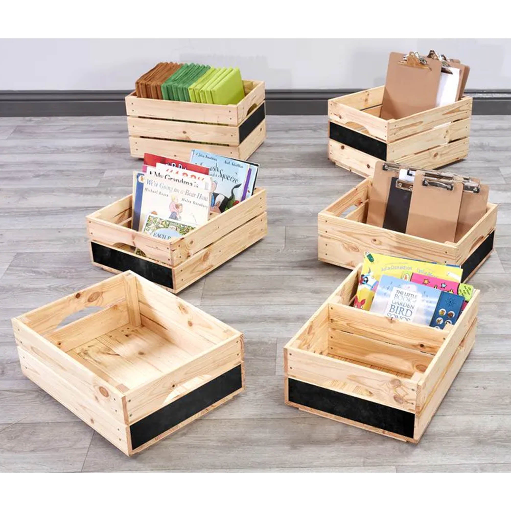 Box Rack Storage Crate Stackable Wooden Storage Crates